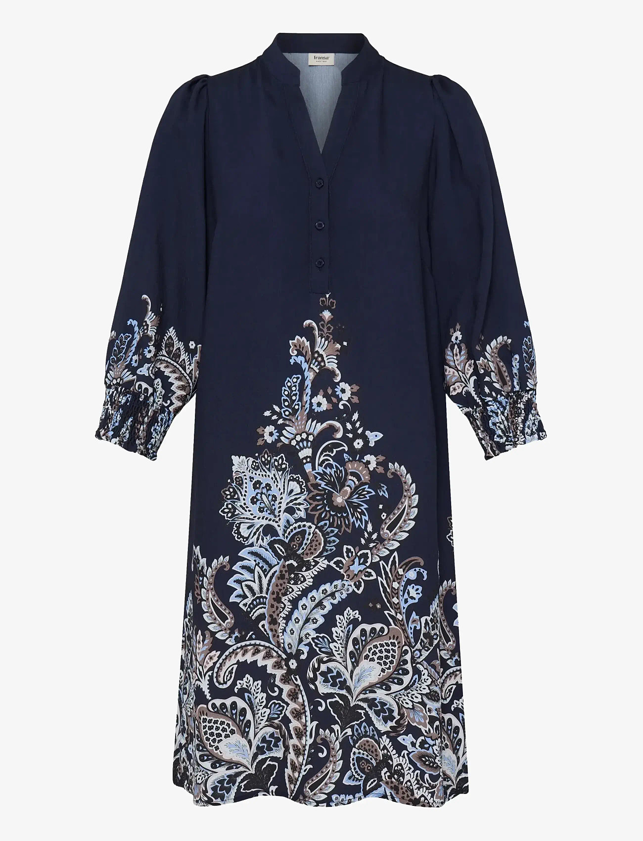 Fransa - FRADARA DR 2 - sukienki letnie - navy blazer paisley - 1
