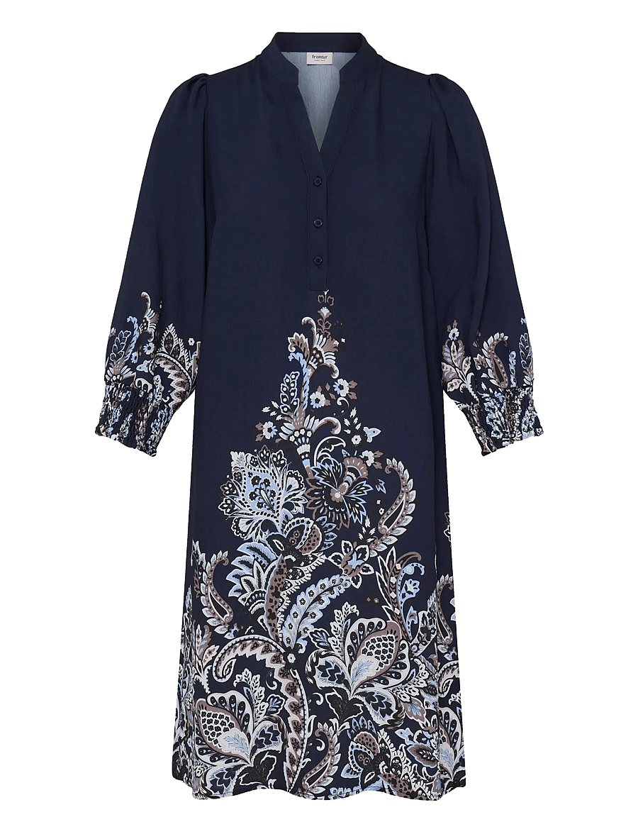 Fransa - FRADARA DR 2 - sommerkleider - navy blazer paisley - 1