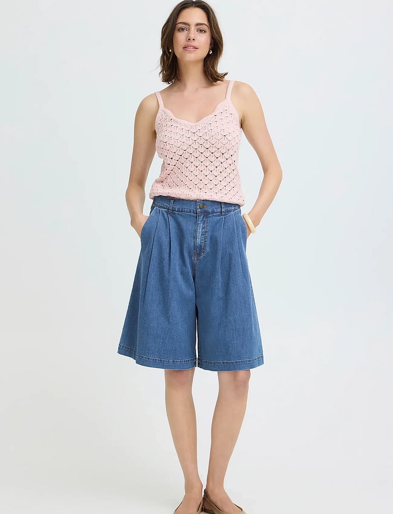 Fransa - FRCHICAGO SHO 1 - jorts - mid blue denim - 0