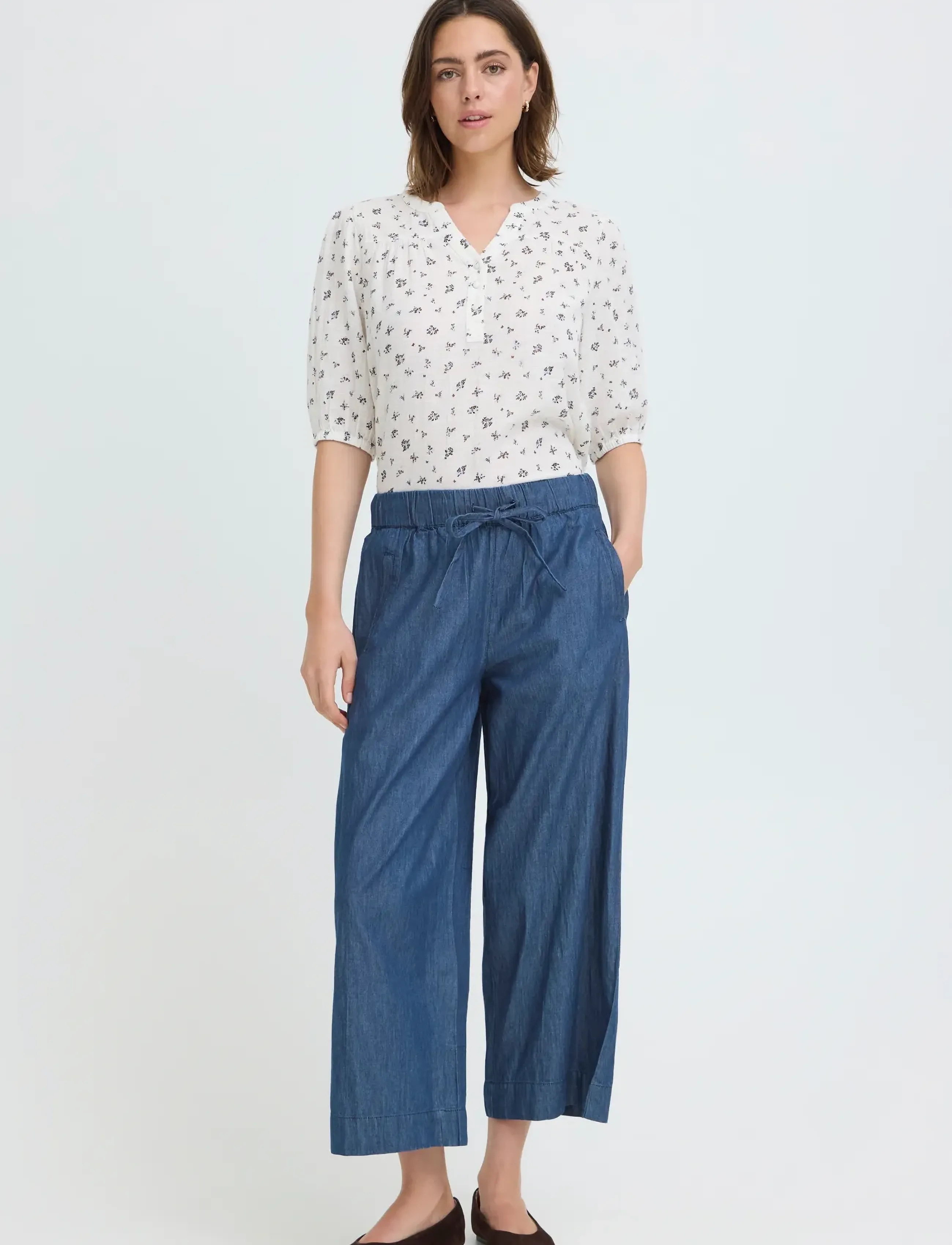 Fransa FRLARISSA PA 3 - Odzież - MID BLUE DENIM / blue