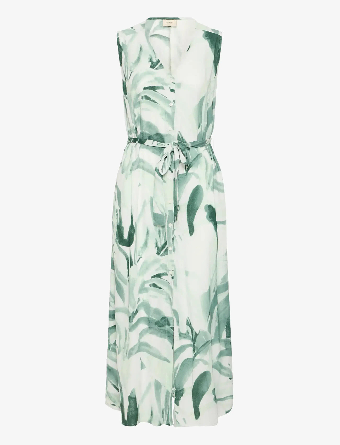 Fransa - FREASY DR 1 - sommerkleider - green palm leaf - 1