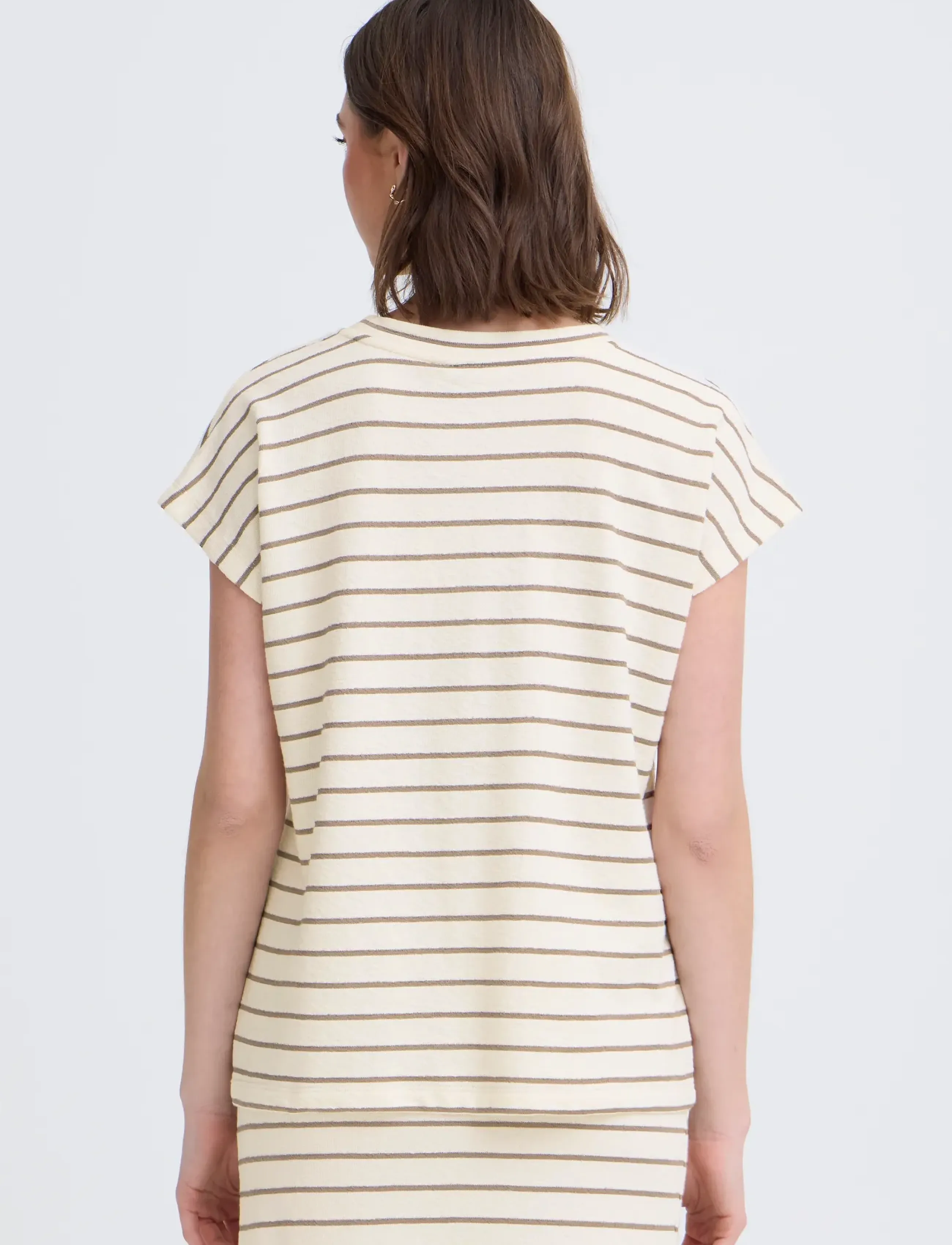 Fransa - FRFAUNA TEE 1 - t-shirts - mountain stripe - 4