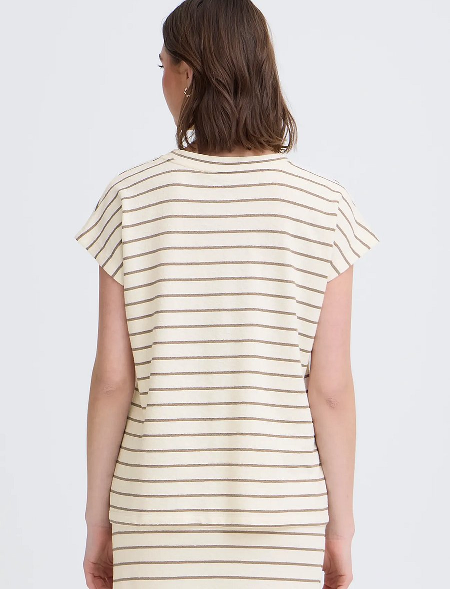 Fransa - FRFAUNA TEE 1 - t-shirts - mountain stripe - 4