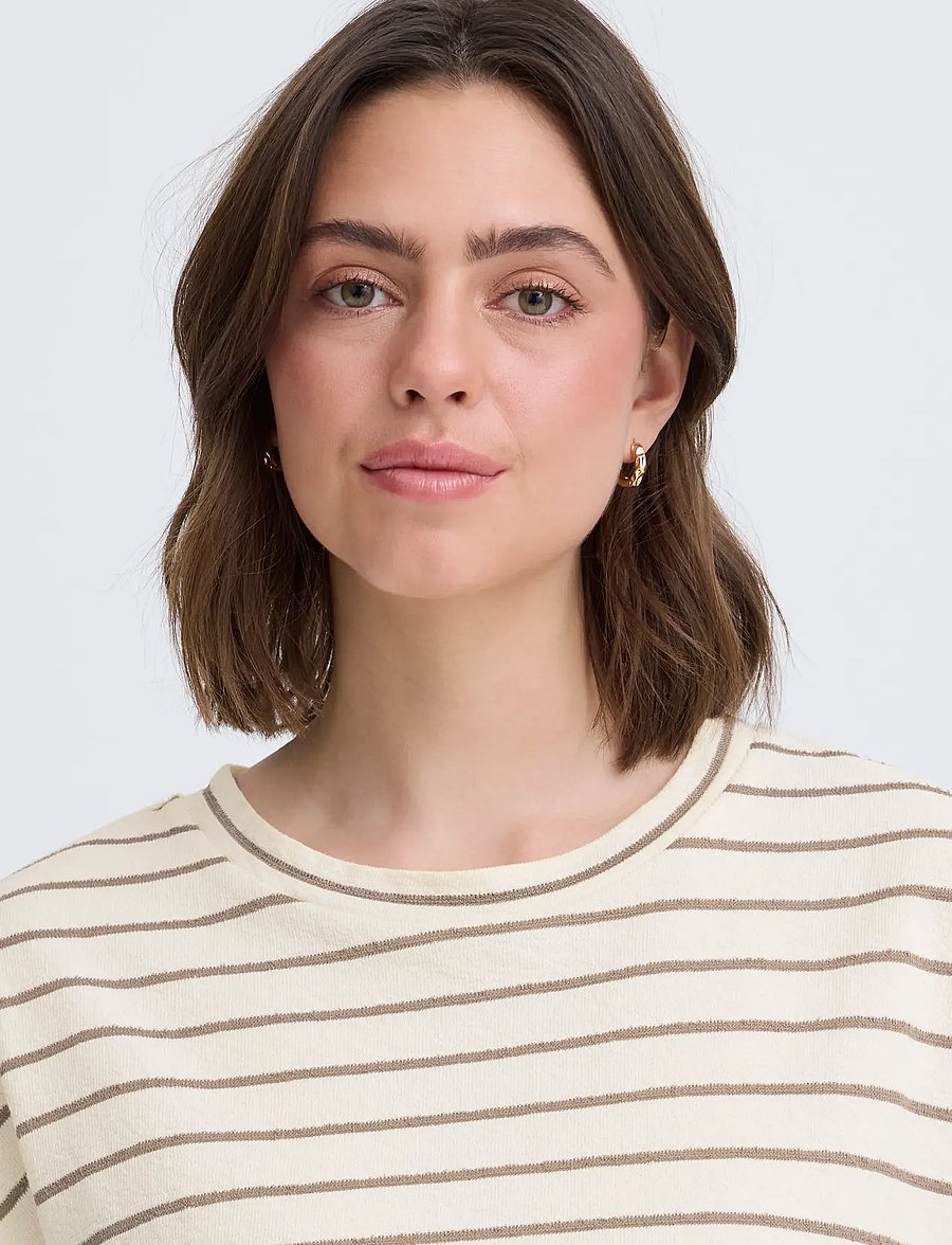 Fransa - FRFAUNA TEE 1 - t-shirts - mountain stripe - 5