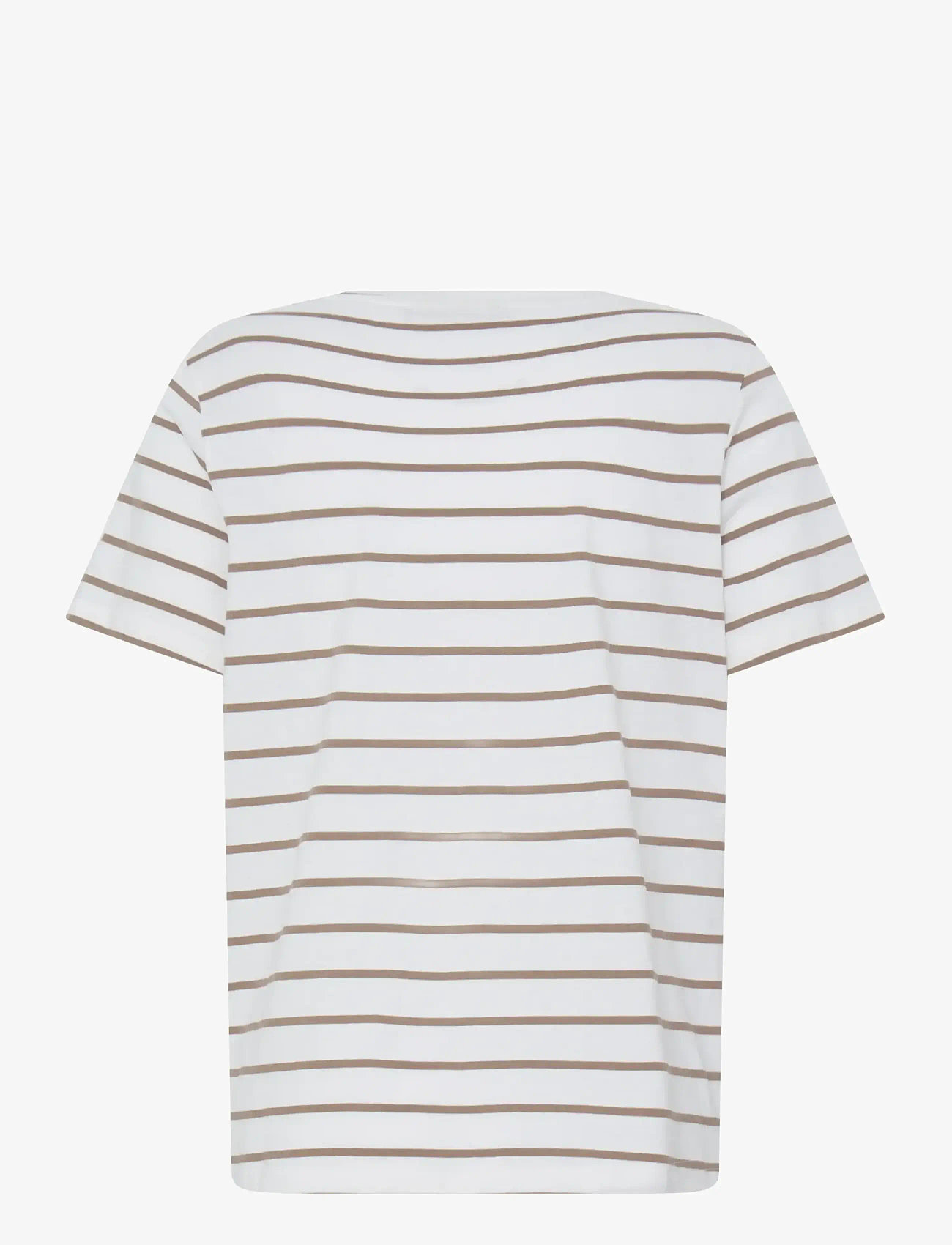 Fransa - FRTIANA TEE 1 - t-shirts - mountain stripe avocado - 2