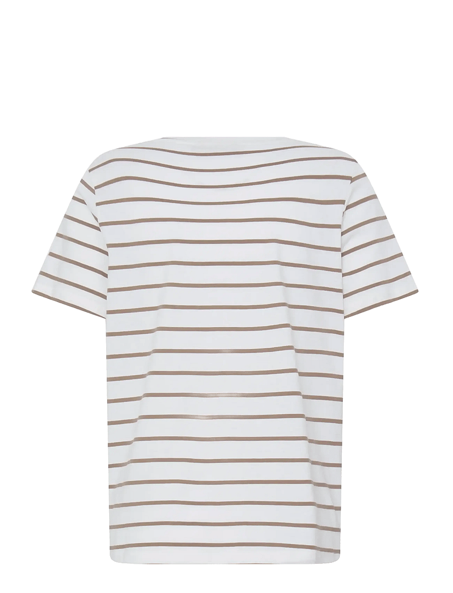 Fransa - FRTIANA TEE 1 - t-shirts - mountain stripe avocado - 2