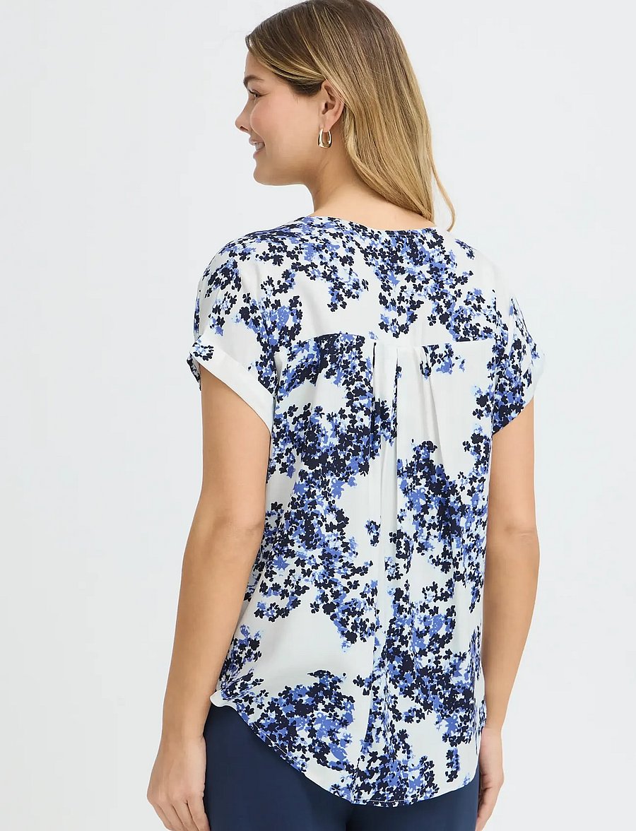 Fransa - FRHEAT BL 3 - kurzärmelige blusen - soft petals nouvean navy - 4