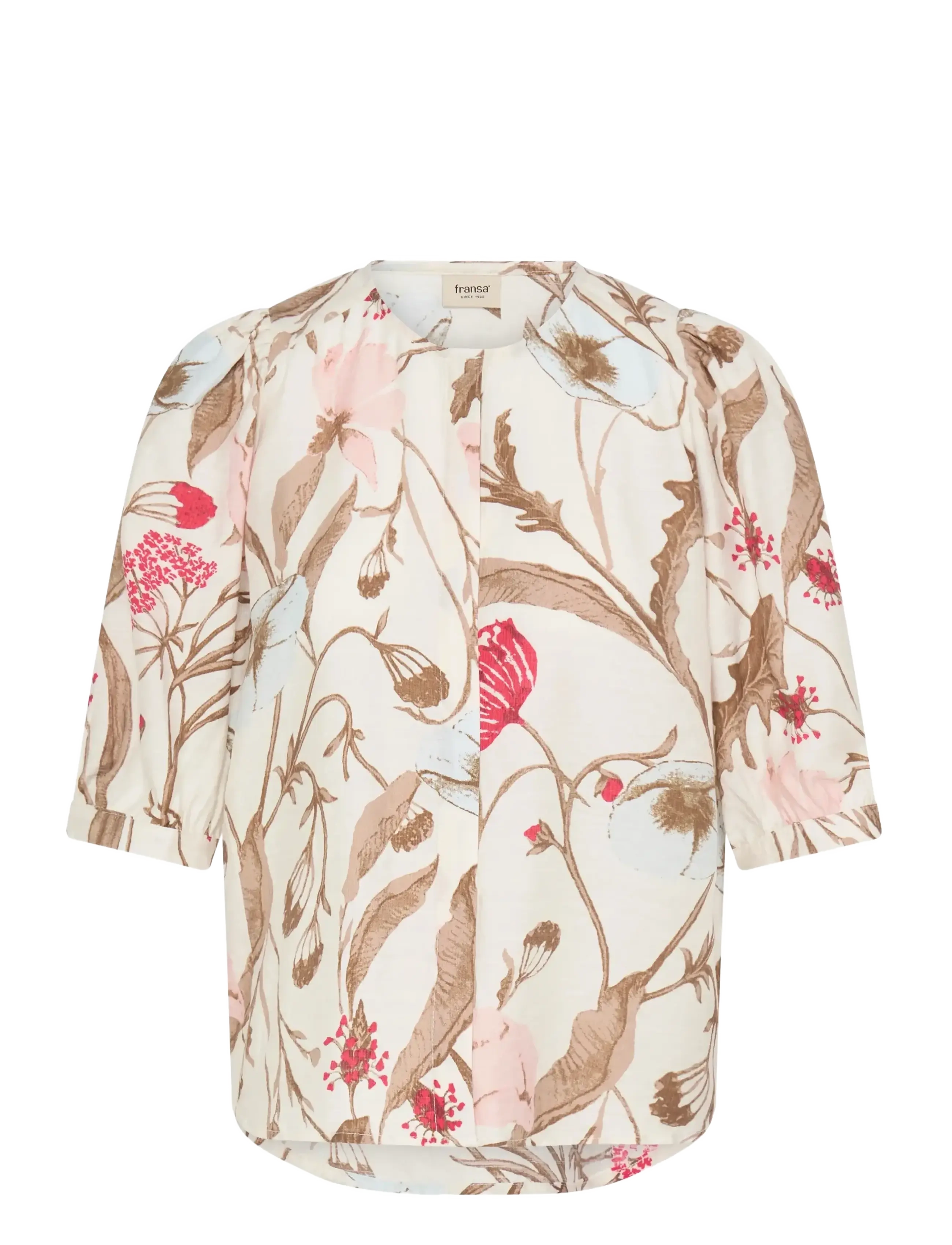 Fransa FRARIANA SH 10 - Odzież - SAVANNAH FLORAL / cream