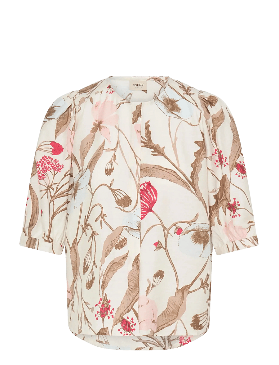 Fransa - FRARIANA SH 10 - lühikeste varrukatega pluusid - savannah floral - 1