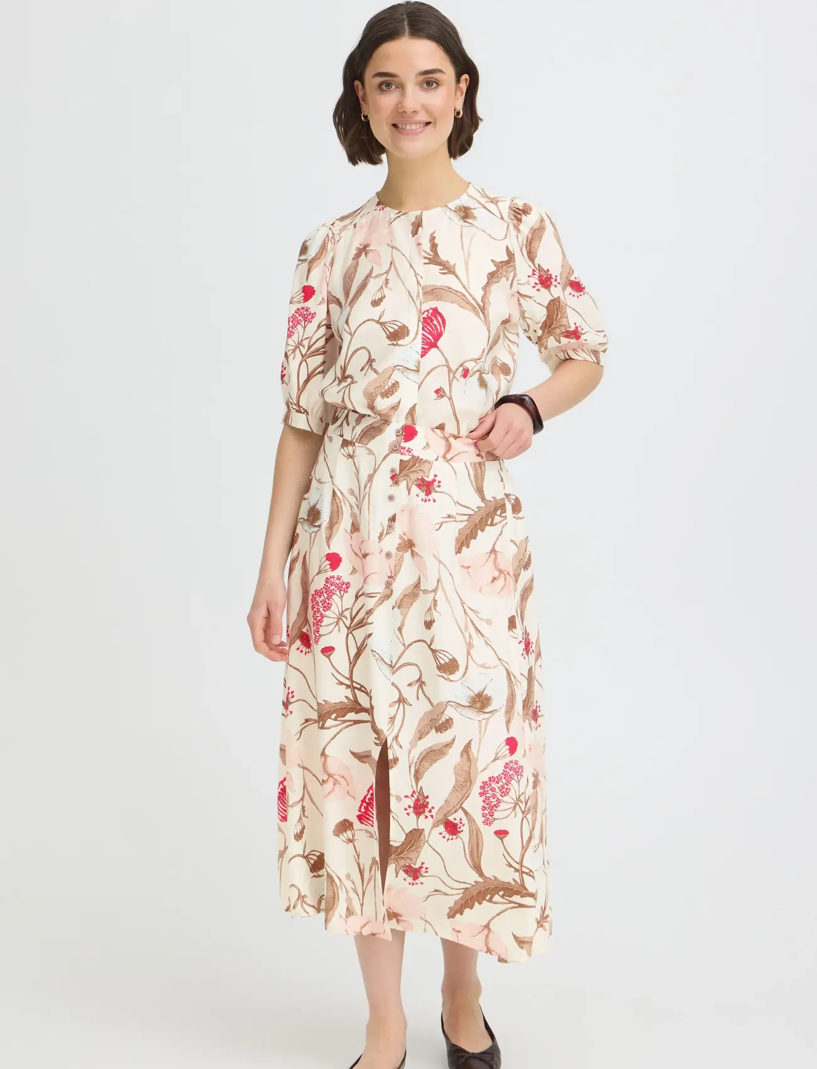 Fransa Frariana Sh 10, L, Cream, Bluser > Kortærmede, Dame