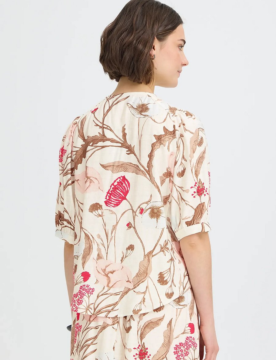 Fransa - FRARIANA SH 10 - lühikeste varrukatega pluusid - savannah floral - 4