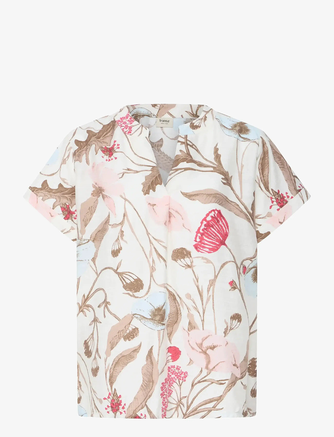 Fransa - FRARIANA BL 18 - kortærmede bluser - savannah floral - 1