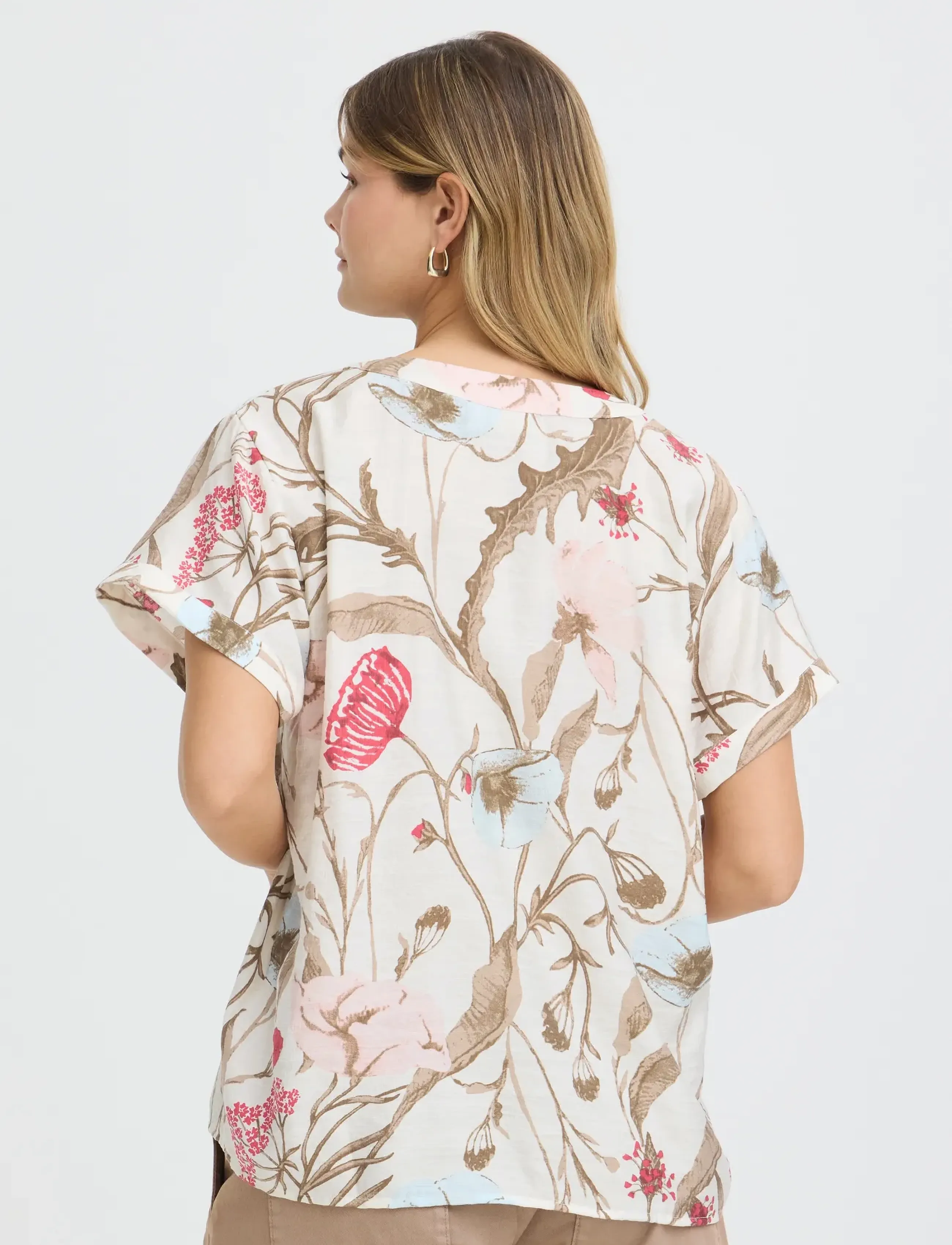Fransa - FRARIANA BL 18 - blūzes ar īsām piedurknēm - savannah floral - 4