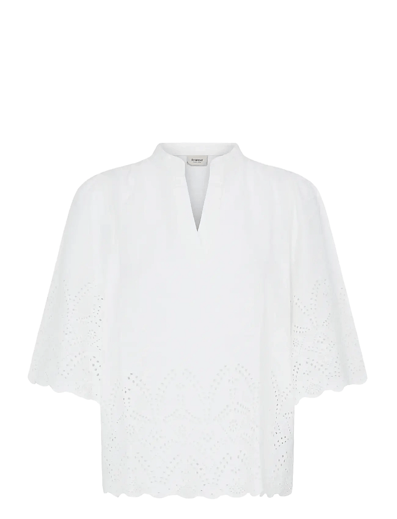 Fransa - FRRAE BL 1 - kurzämlige blusen - whisper white - 1