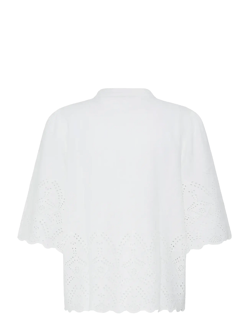 Fransa - FRRAE BL 1 - kurzämlige blusen - whisper white - 2
