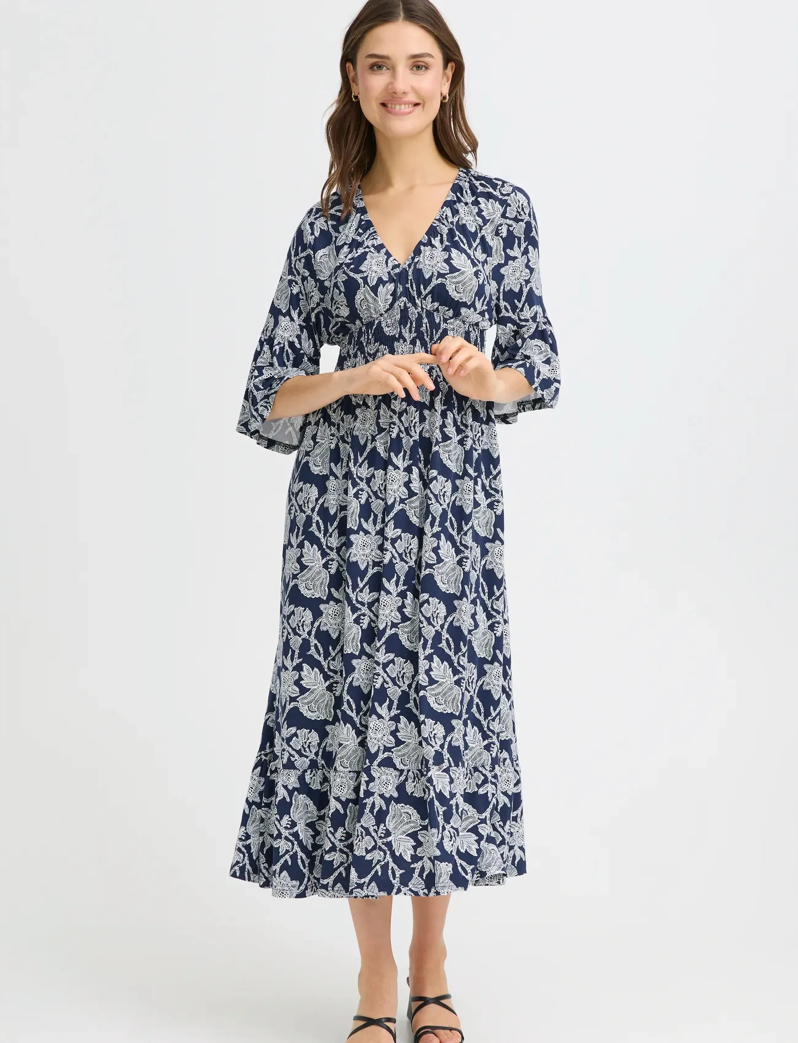 Fransa - FRAMY DR 3 - suvekleidid - s. bloom navy - 3
