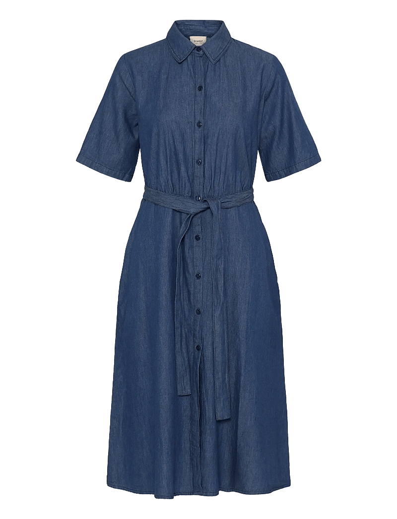 Fransa - FRLARISSA DR 6 - sommarklänningar - mid blue denim - 1