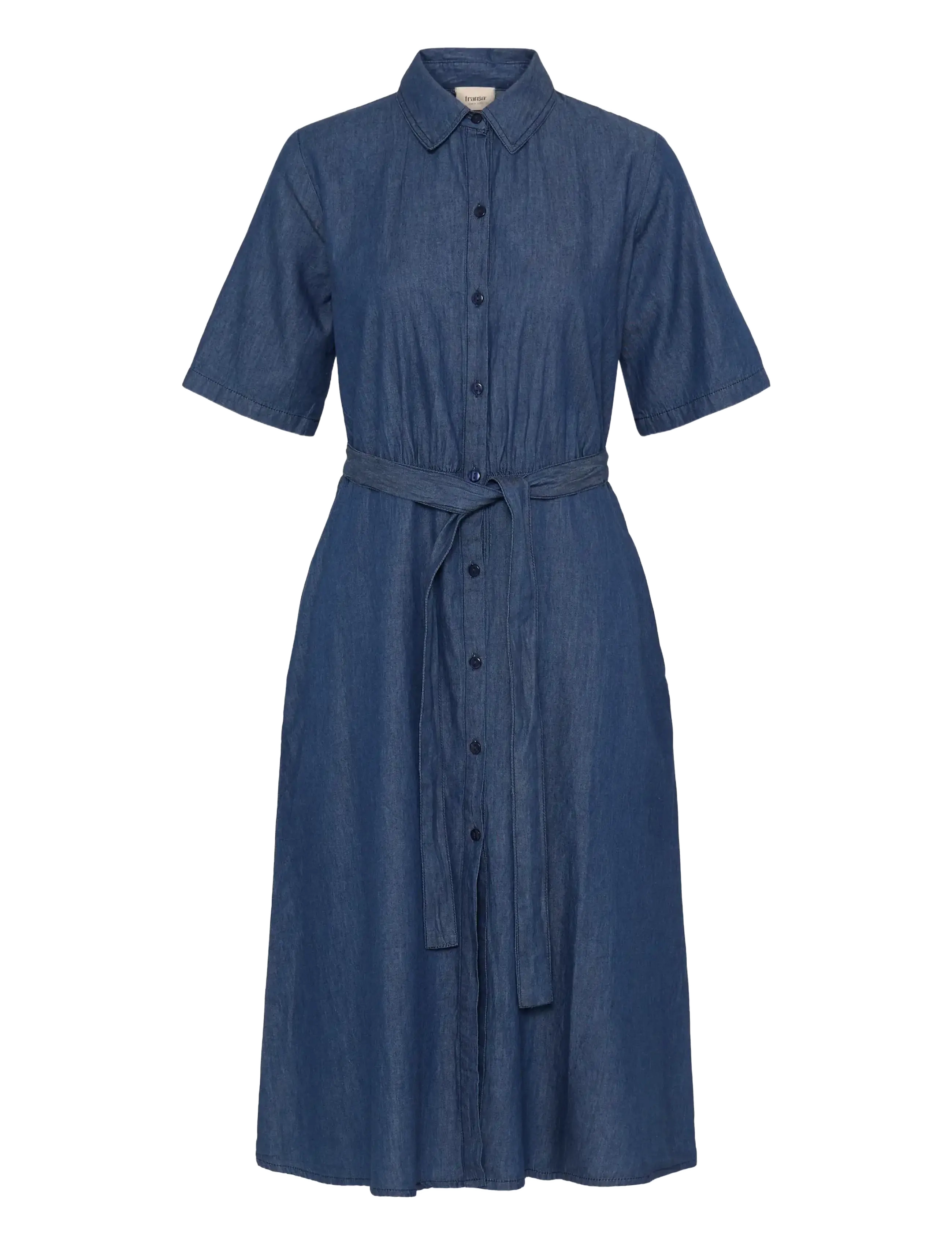 Fransa FRLARISSA DR 6 - Hemdkleider - MID BLUE DENIM / blue