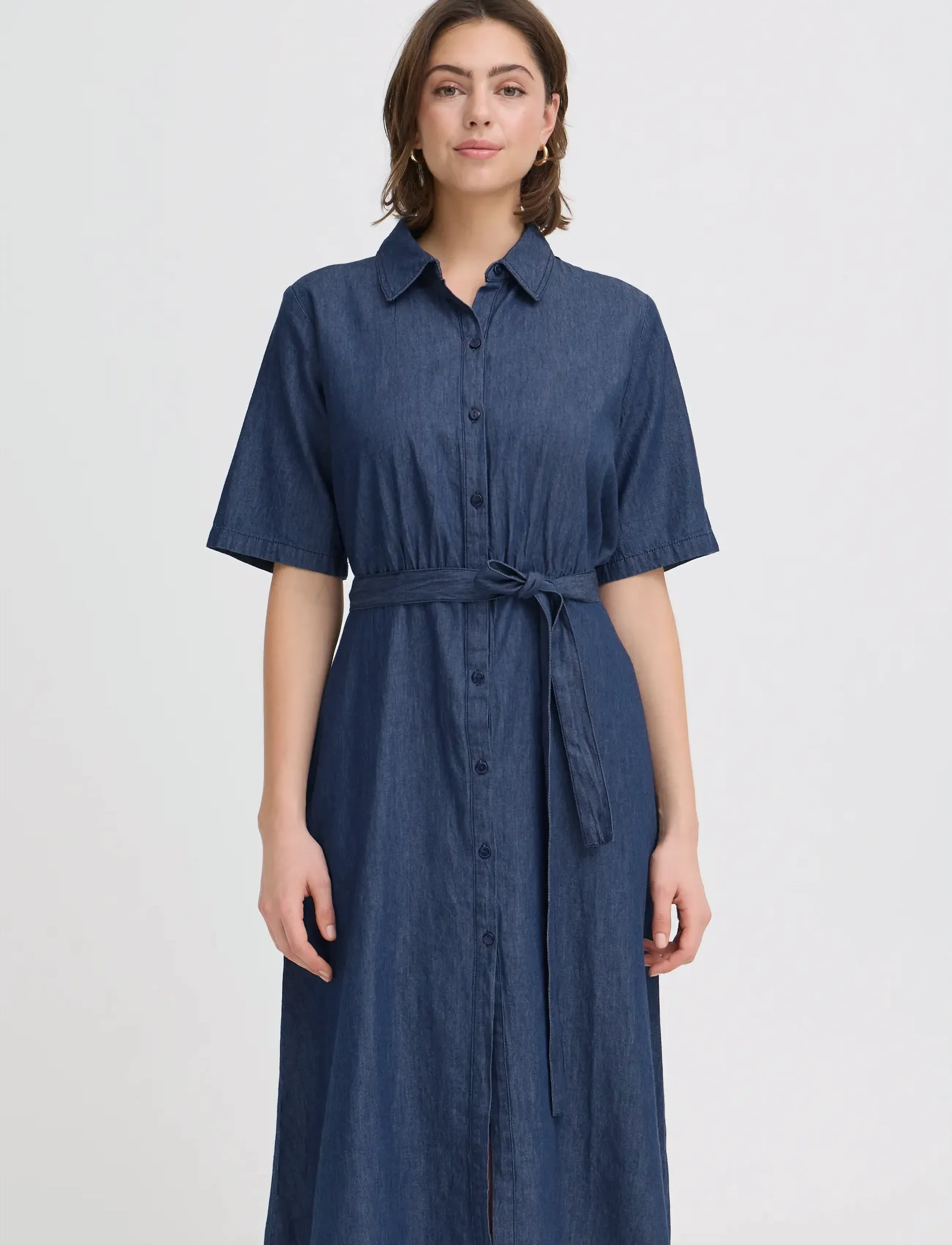 Fransa - FRLARISSA DR 6 - sommerkleider - mid blue denim - 3