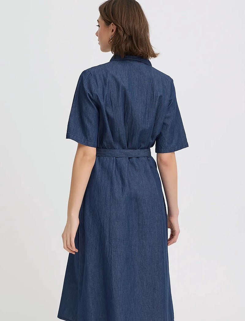 Fransa - FRLARISSA DR 6 - sommarklänningar - mid blue denim - 4