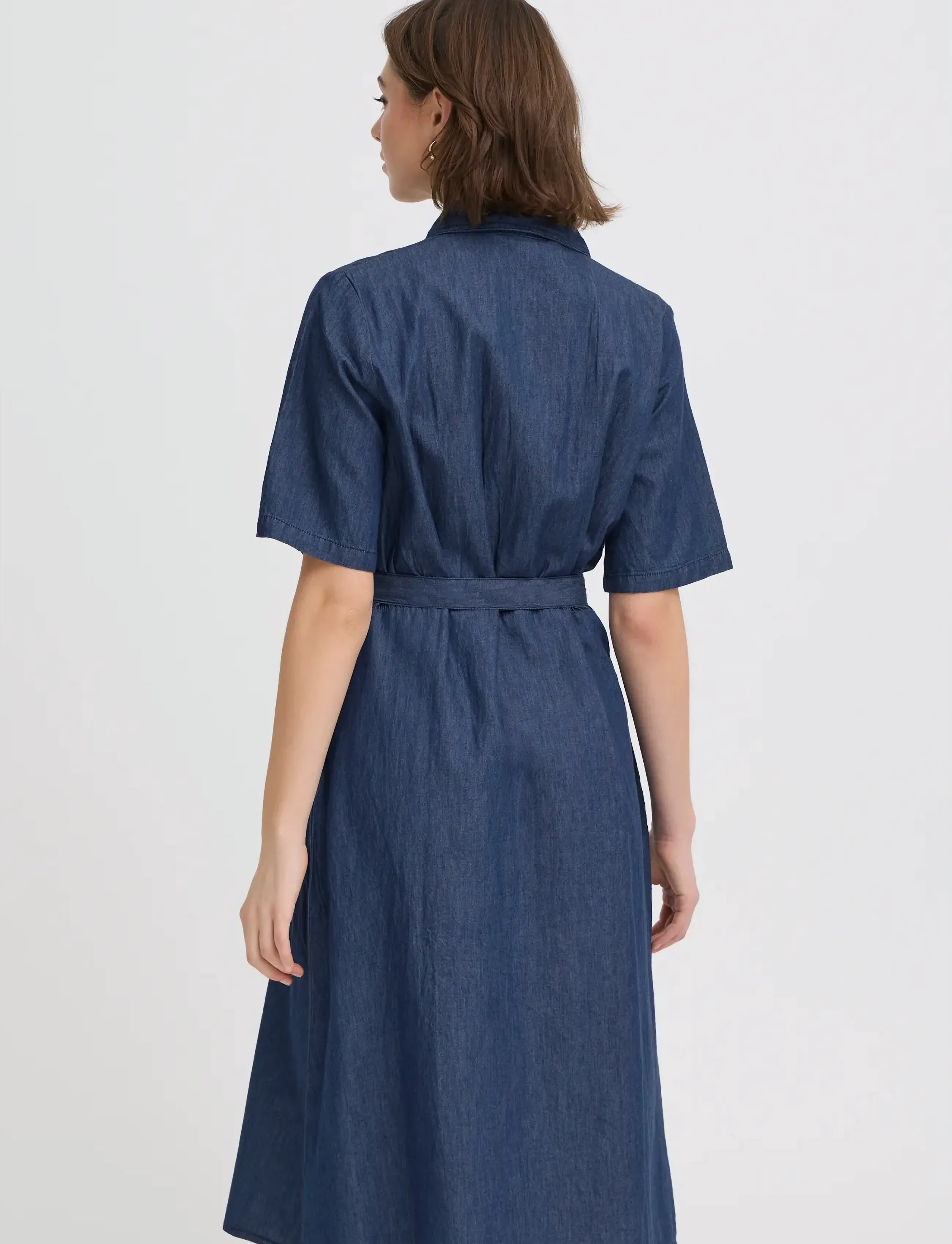 Fransa - FRLARISSA DR 6 - sommerkleider - mid blue denim - 4