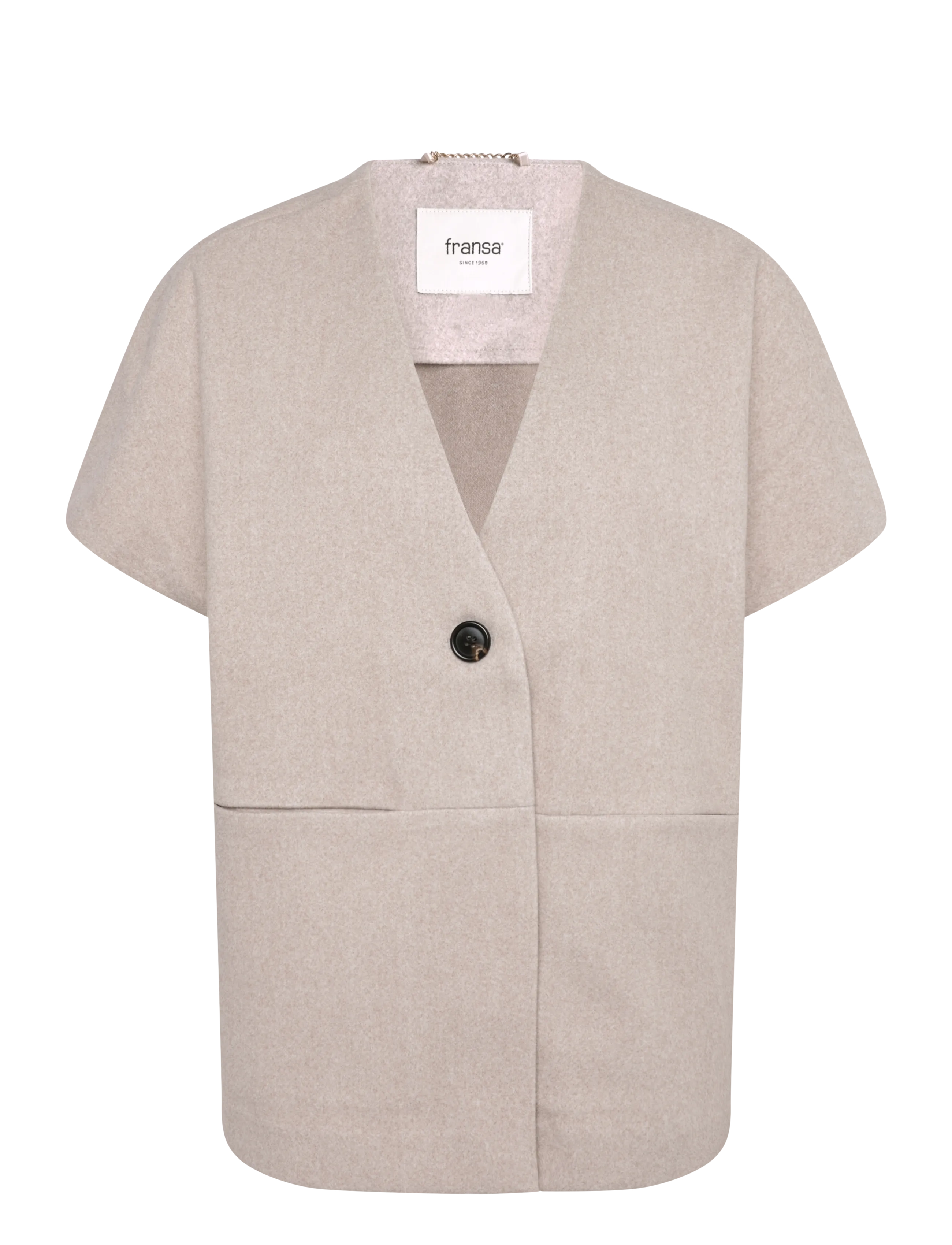 Fransa FRAMELIE WA 1 - Single breasted blazers - OATMEAL MELANGE / beige