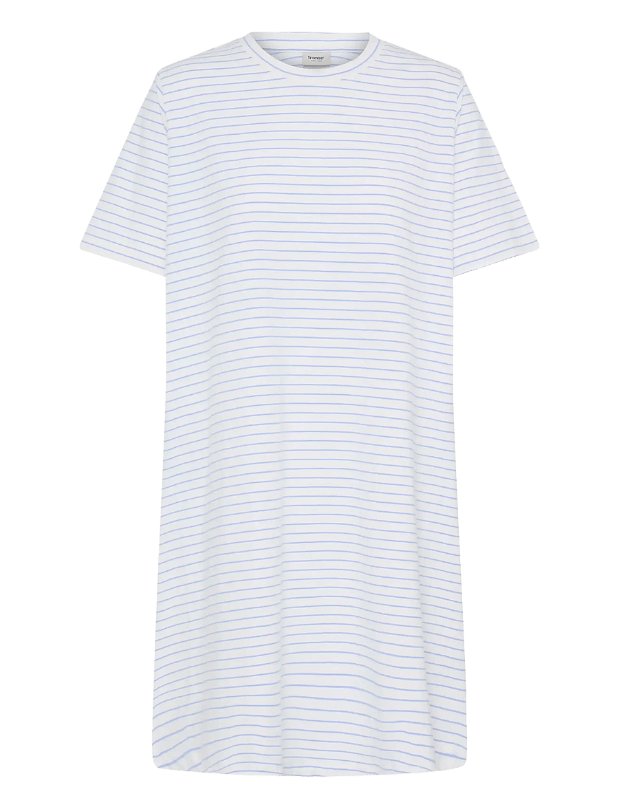 Fransa - FRFEBA DR 1 - vabaaja kleidid - white w. hydrangea stripe - 1