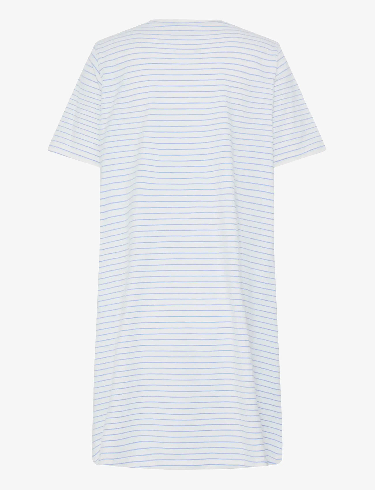 Fransa - FRFEBA DR 1 - t-shirt dresses - white w. hydrangea stripe - 2