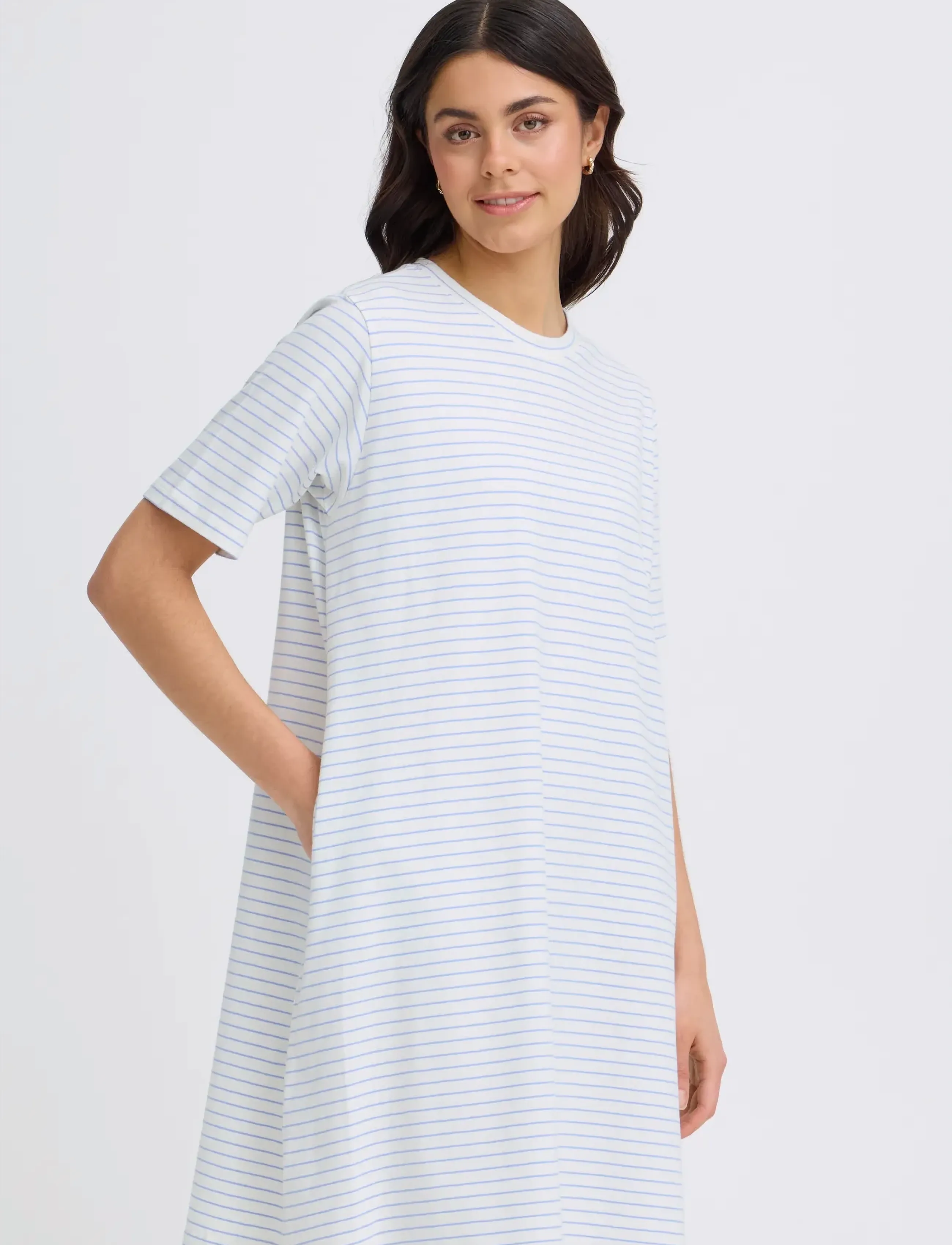 Fransa - FRFEBA DR 1 - madalaimad hinnad - white w. hydrangea stripe - 3