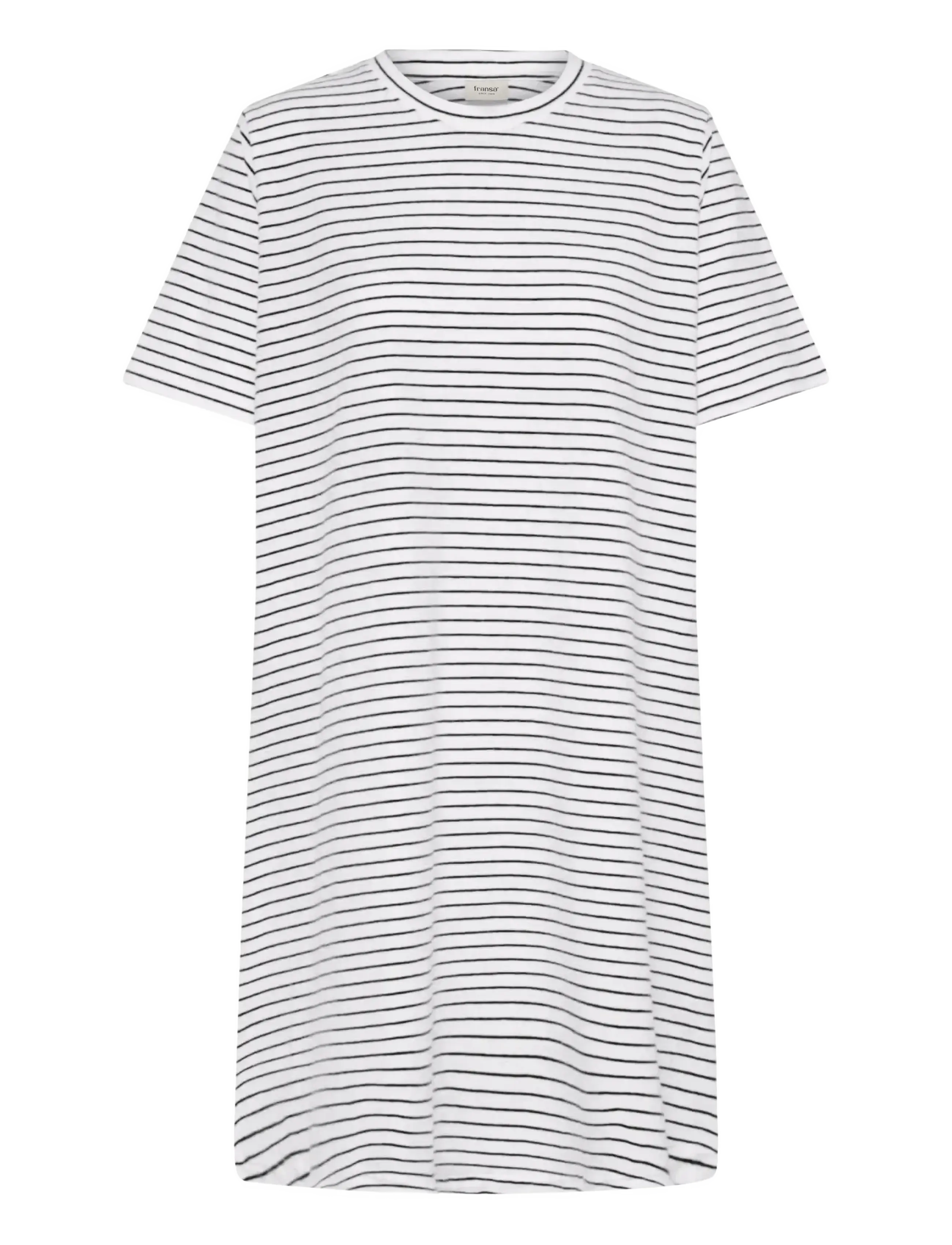 Fransa FRFEBA DR 1 - Kleidid - WHITE W. BLACK STRIPE / white