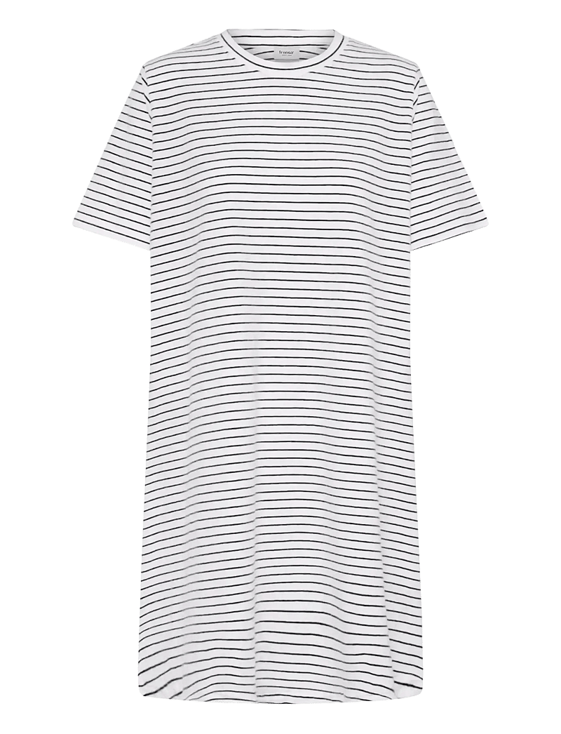 Fransa - FRFEBA DR 1 - t-shirt-kleider - white w. black stripe - 1