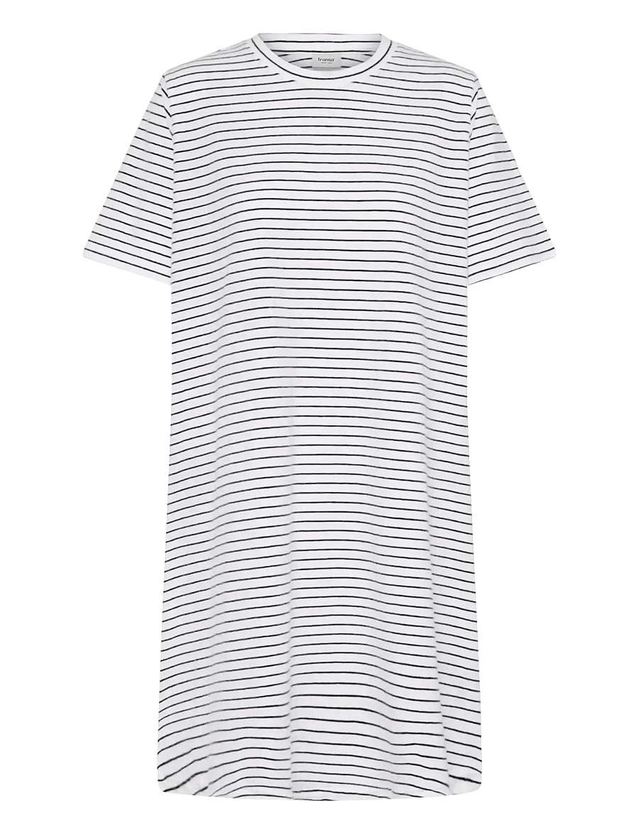 Fransa - FRFEBA DR 1 - vabaaja kleidid - white w. black stripe - 1