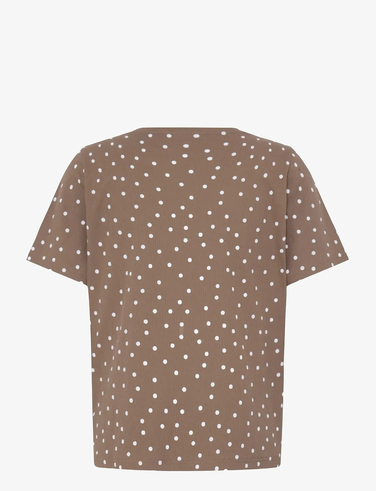 Fransa - FRTESS TEE 1 - t-shirts - dot dots mountain t. white dot - 2