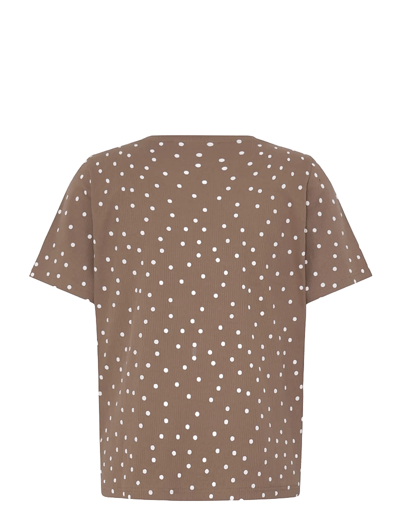 Fransa - FRTESS TEE 1 - t-shirts - dot dots mountain t. white dot - 2