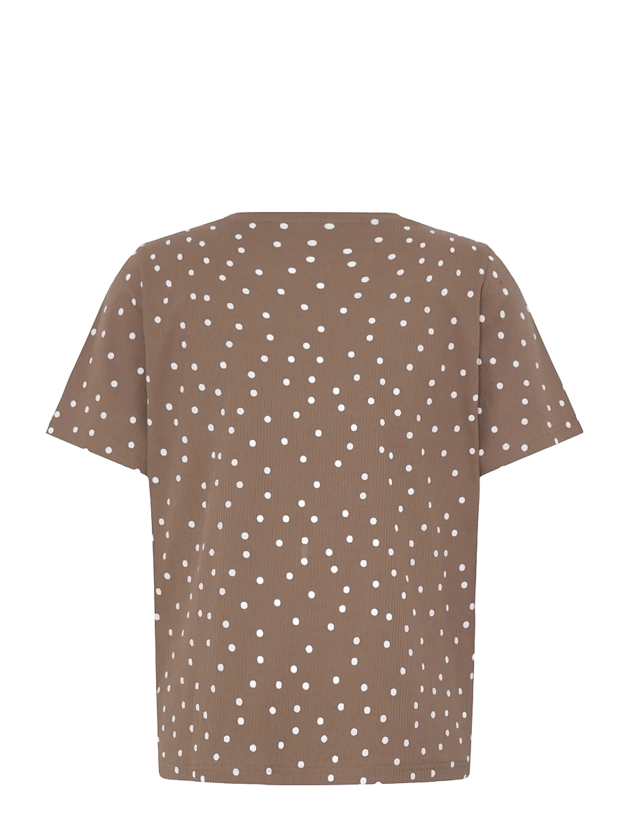 Fransa - FRTESS TEE 1 - marškinėliai - dot dots mountain t. white dot - 2