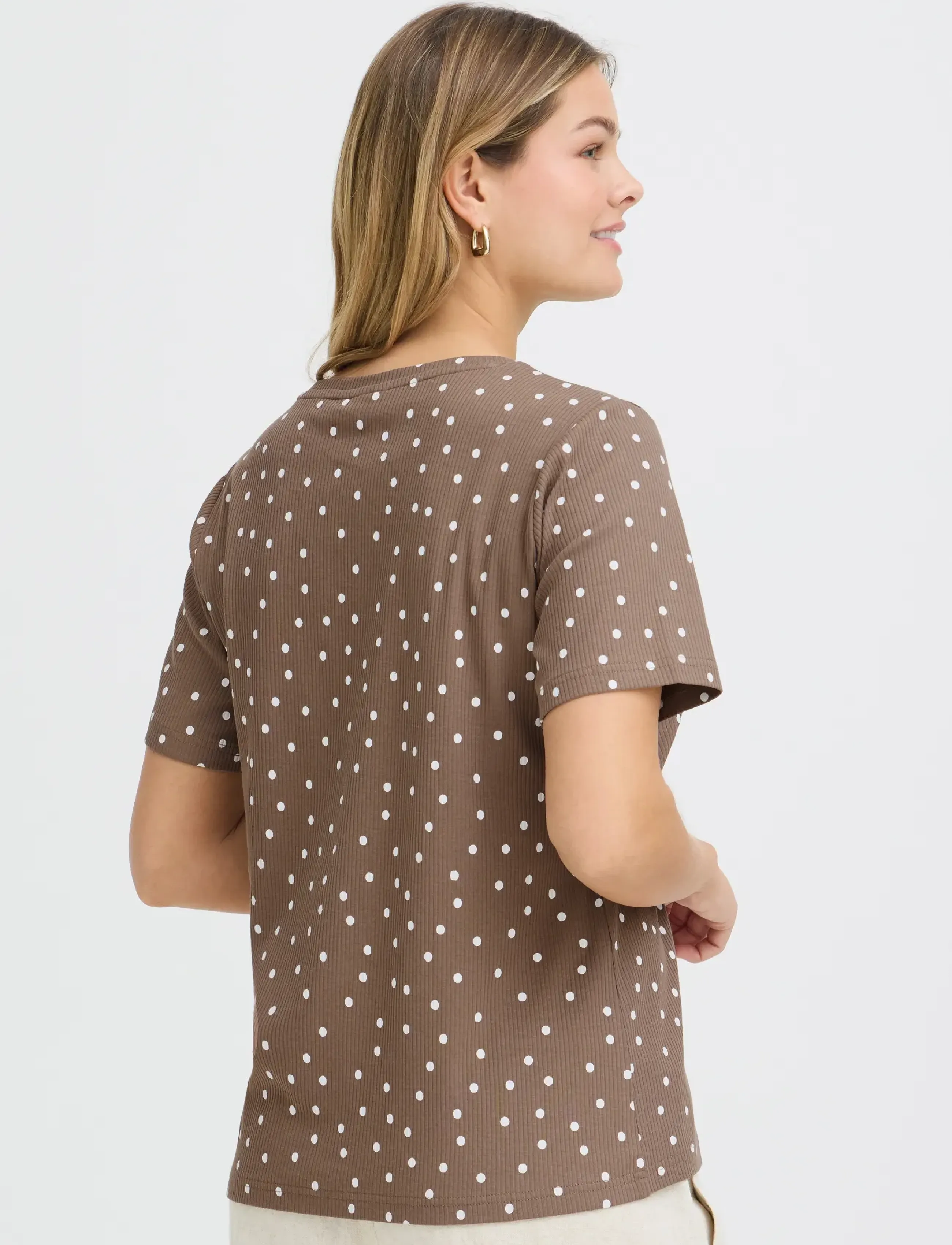 Fransa - FRTESS TEE 1 - marškinėliai - dot dots mountain t. white dot - 4