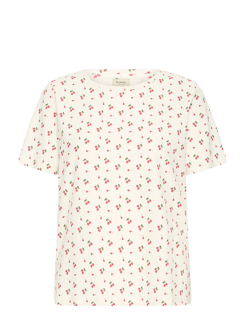 Fransa - FRTESS TEE 1 - t-särgid - virtual pink cherrys - 1