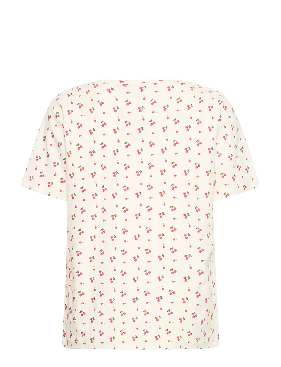 Fransa - FRTESS TEE 1 - t-shirts - virtual pink cherrys - 2