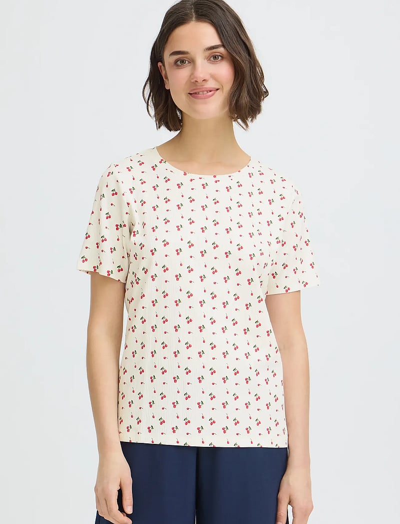 Fransa - FRTESS TEE 1 - t-särgid - virtual pink cherrys - 3