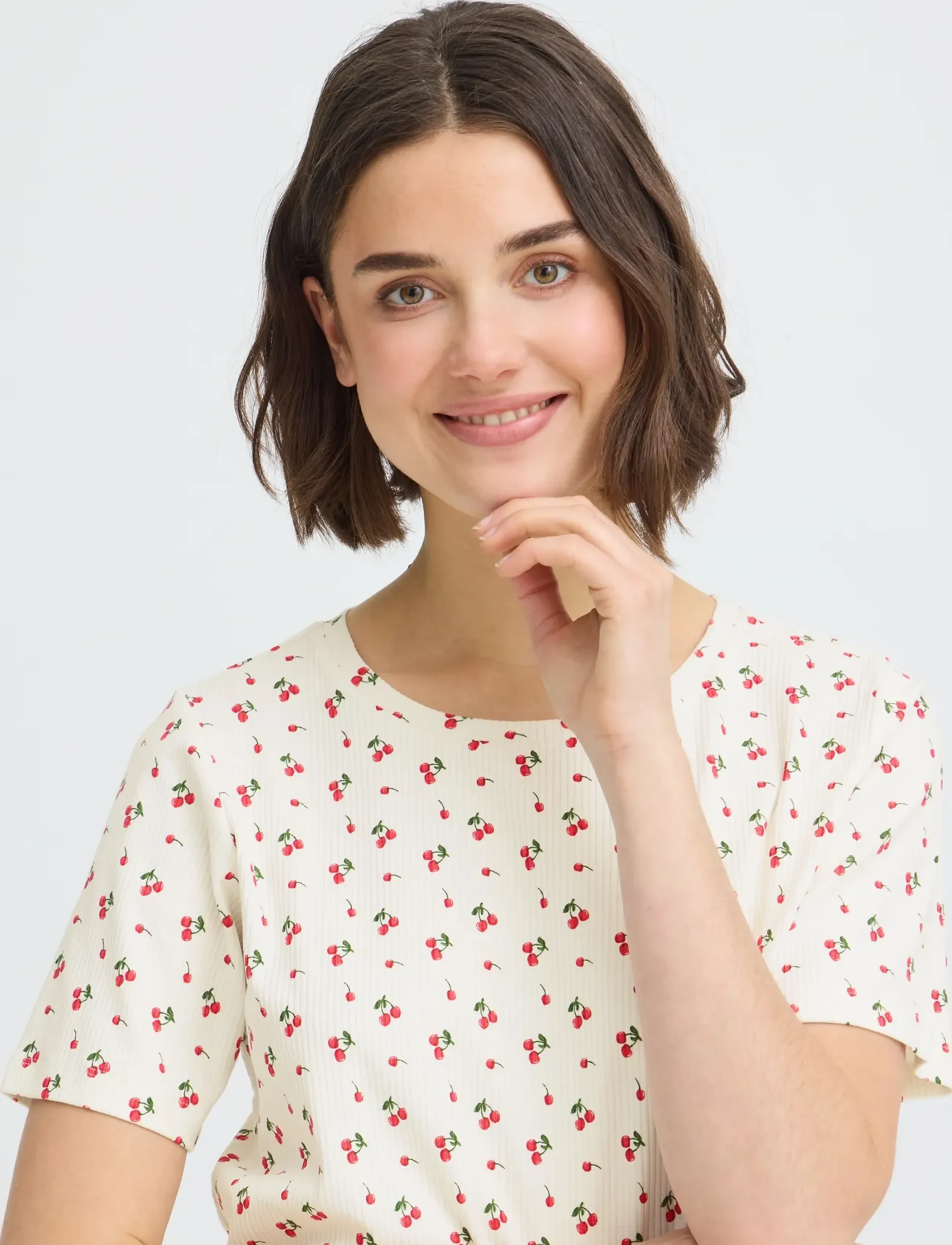 Fransa - FRTESS TEE 1 - laveste priser - virtual pink cherrys - 5