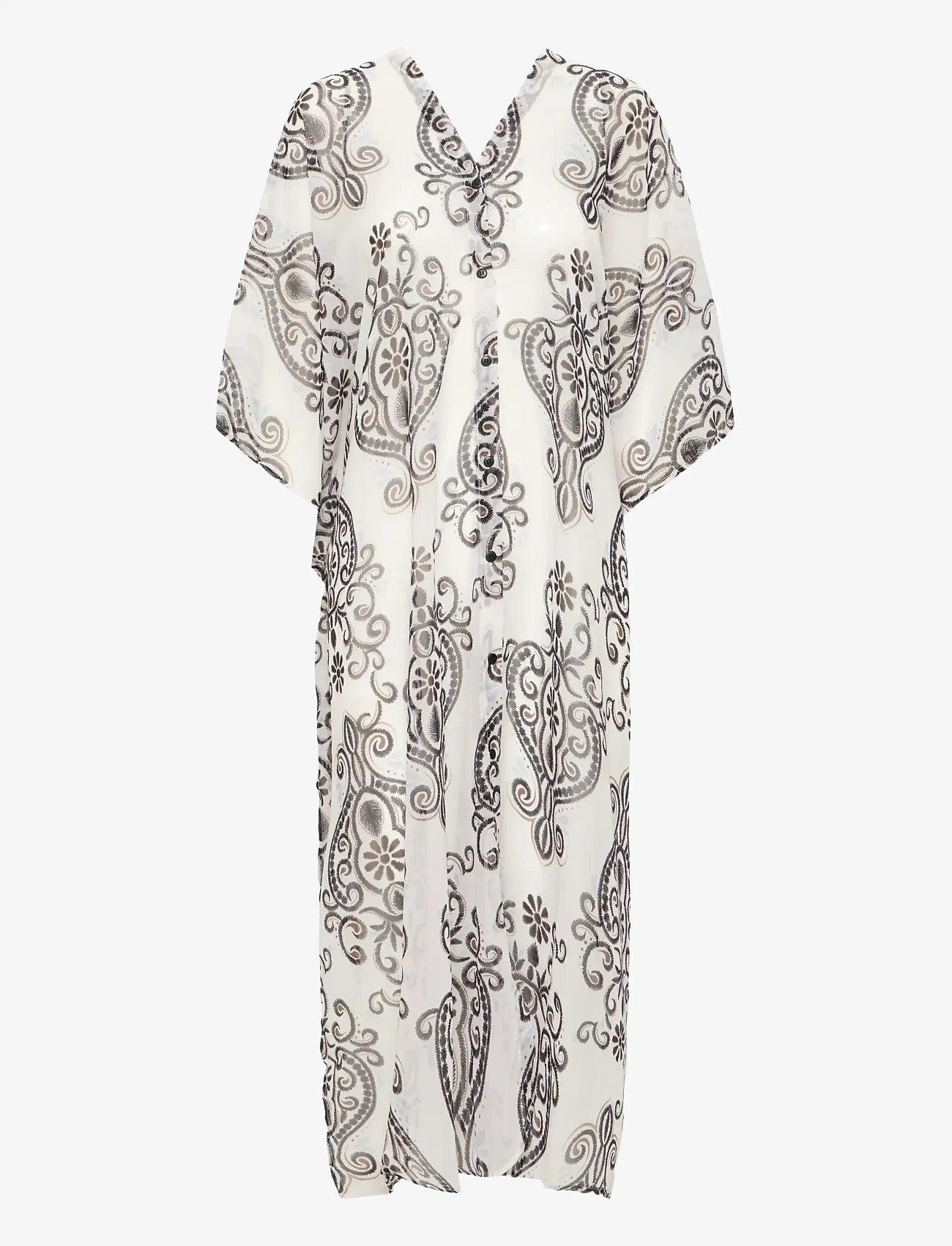 Fransa - FRNATALA KAFTAN 1 - sommerkjoler - boho muse white w. black - 1