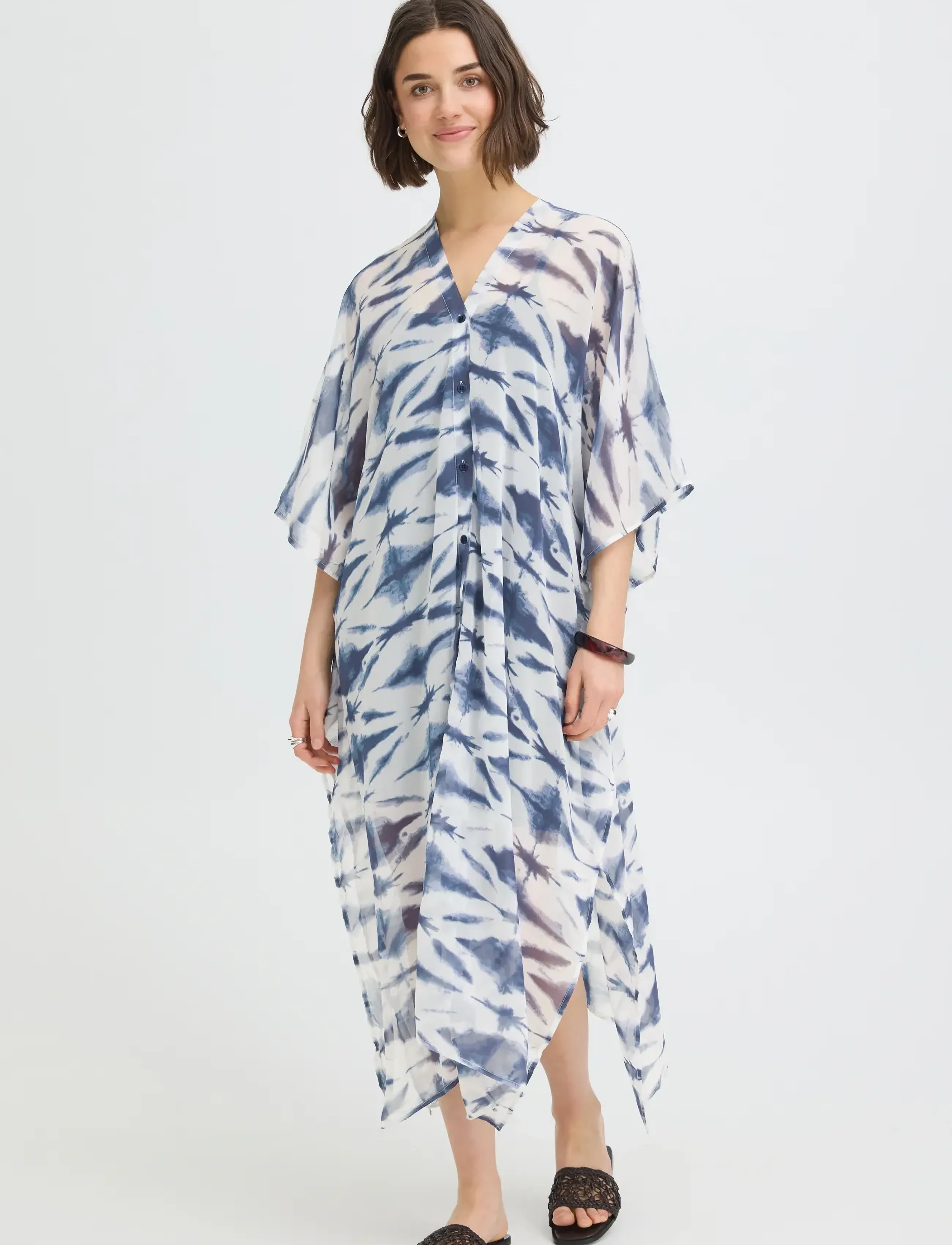 Fransa FRNATALA KAFTAN 1 - Riided - NEUVEAN NAVY TIE DYE / blue