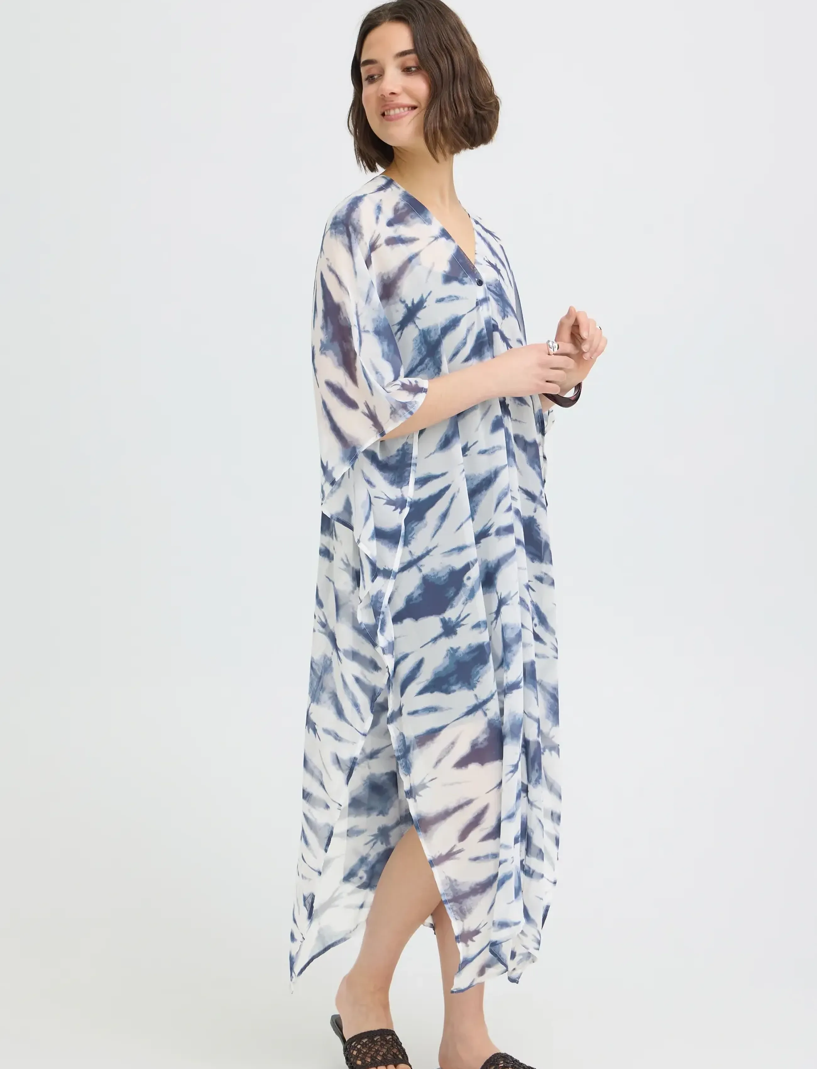 Fransa - FRNATALA KAFTAN 1 - laveste priser - neuvean navy tie dye - 3