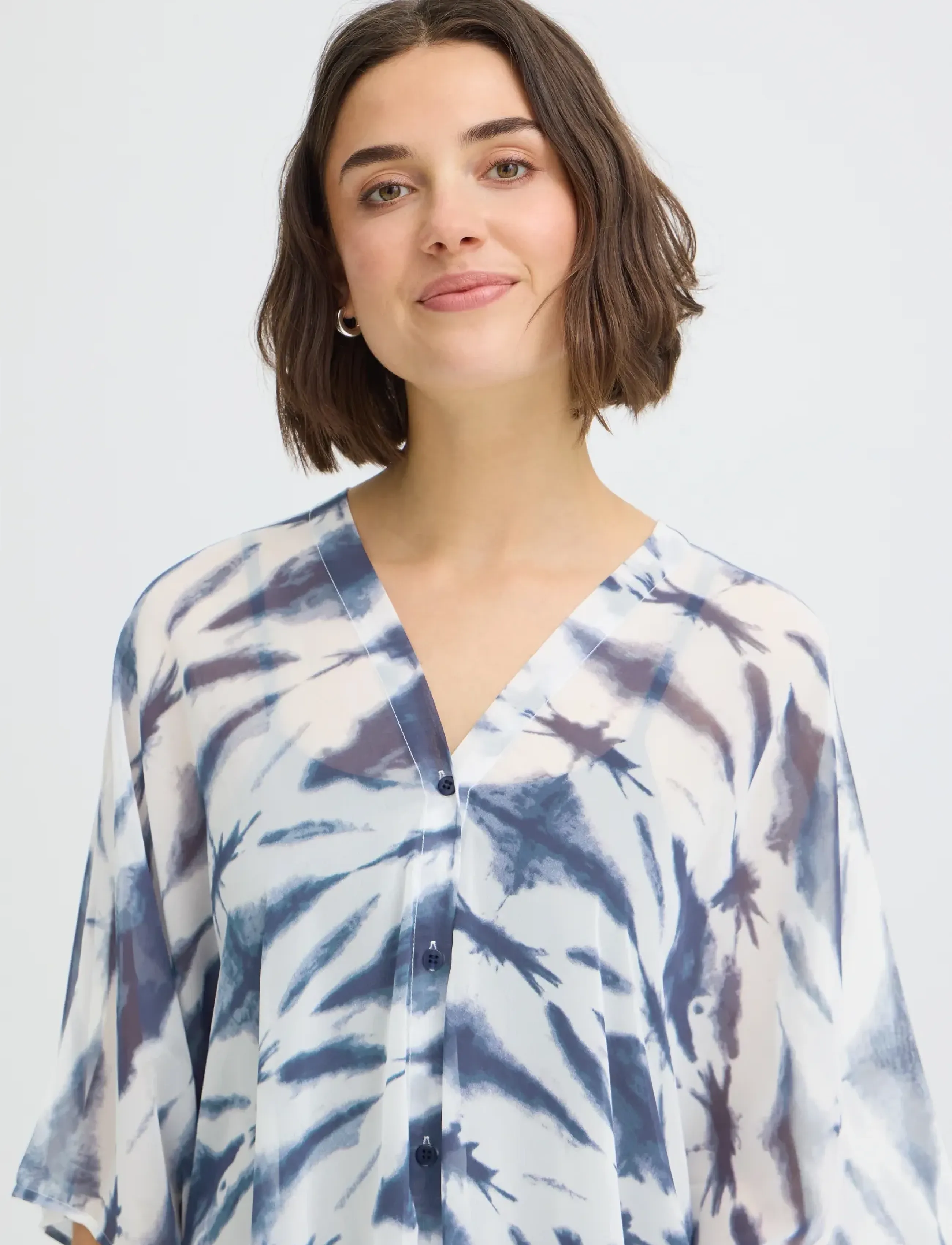 Fransa - FRNATALA KAFTAN 1 - laveste priser - neuvean navy tie dye - 5