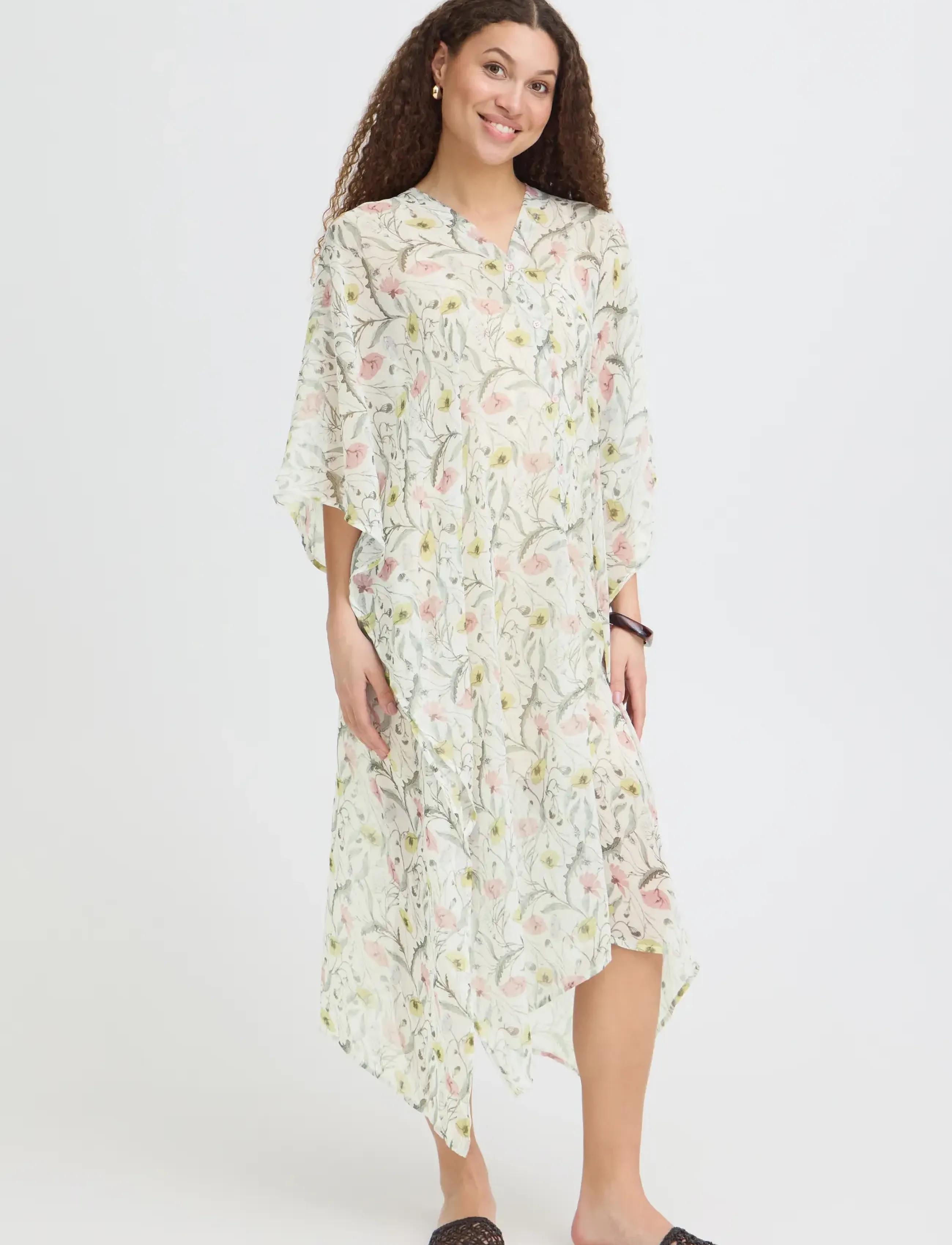 Fransa FRNATALA KAFTAN 1 - Fransa - VIRTUAL PINK / pink/rose