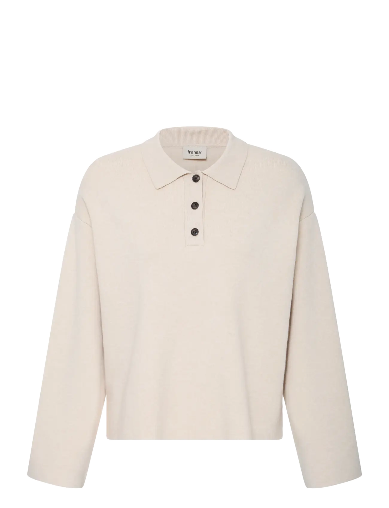Fransa FRVIOLETA PU 1 - Strickmode - OATMEAL MELANGE / beige