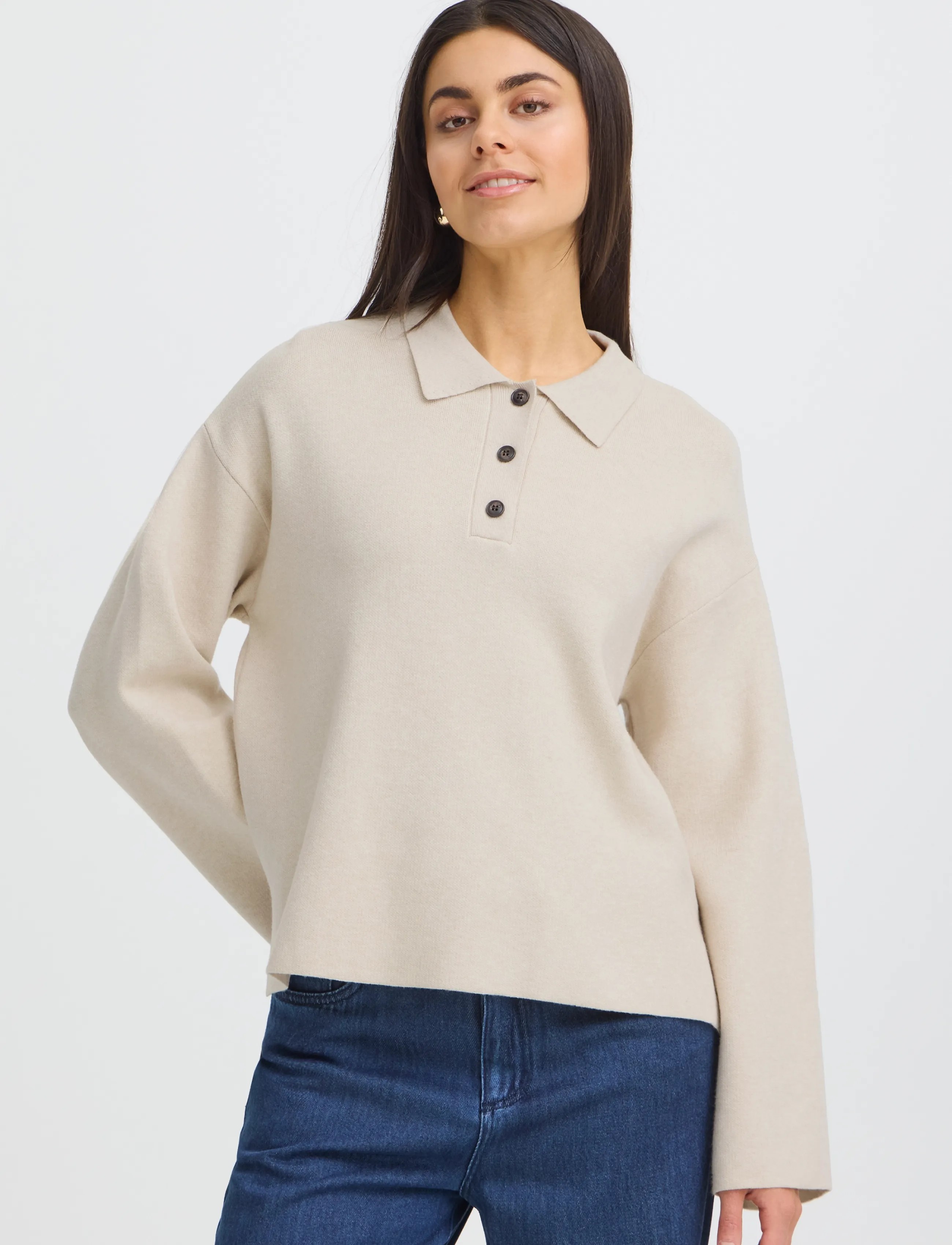 Fransa - FRVIOLETA PU 1 - oatmeal melange - 3