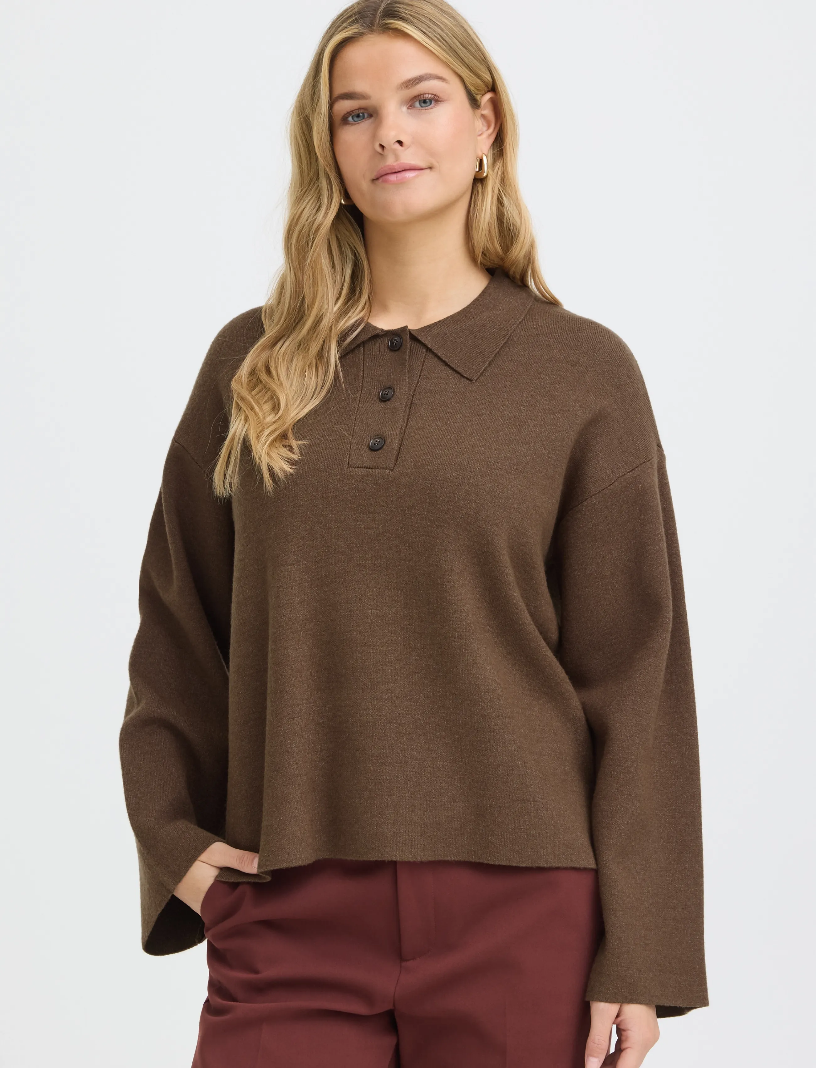 Fransa - FRVIOLETA PU 1 - pullover - rain drum melange - 3