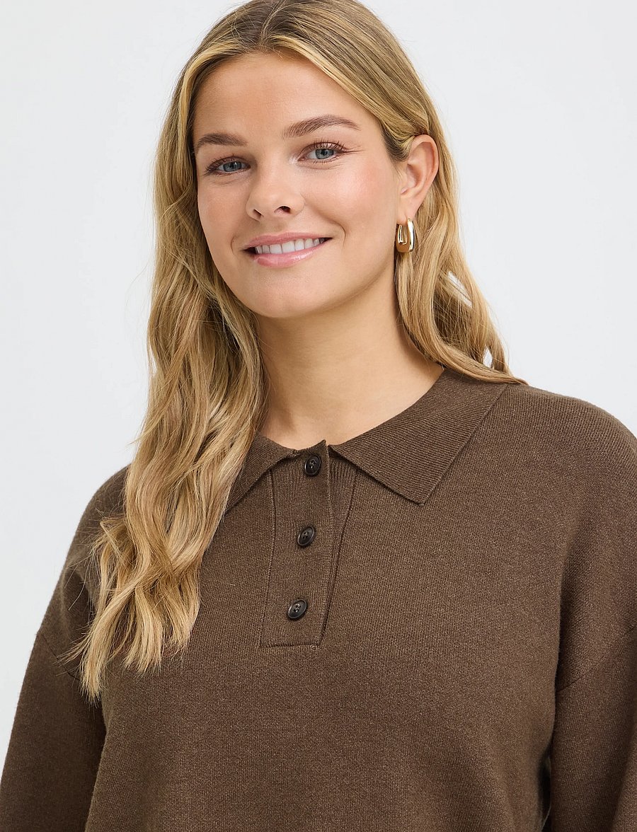 Fransa - FRVIOLETA PU 1 - pullover - rain drum melange - 5