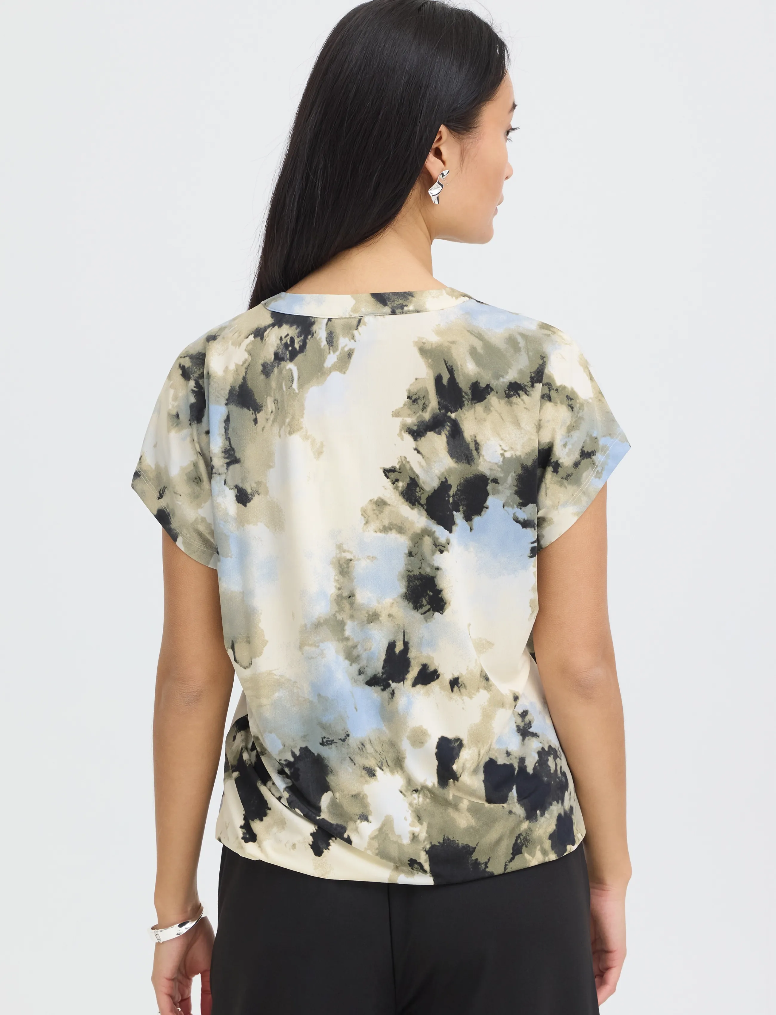 Fransa - FRSEEN TEE 10 - watercolour bloom ice water - 4